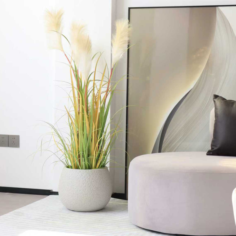 球形の床置きプラスチック製植木鉢