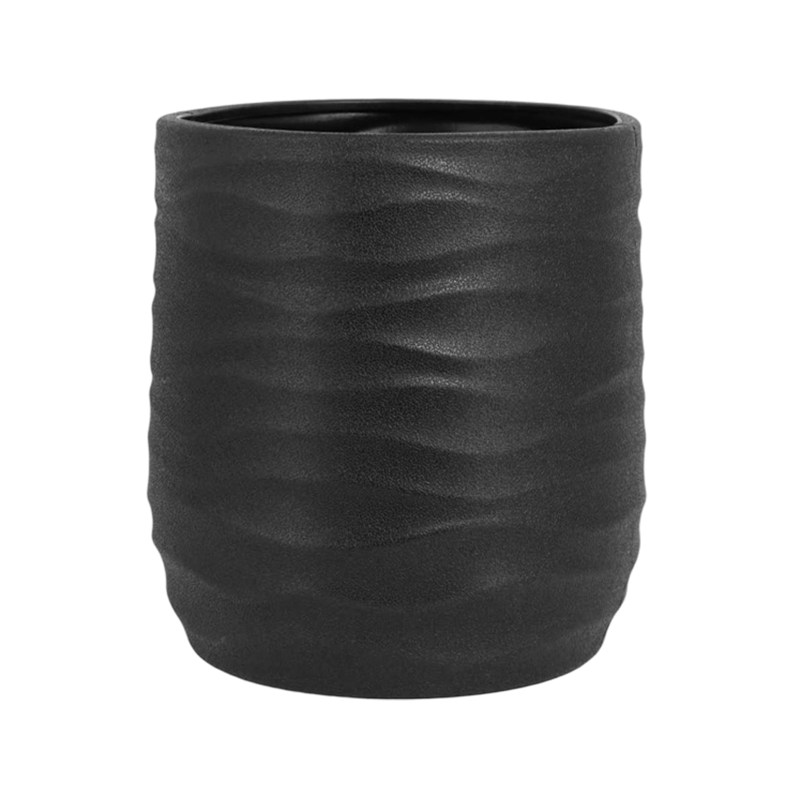 波形のフロアスタンド式装飾用植木鉢